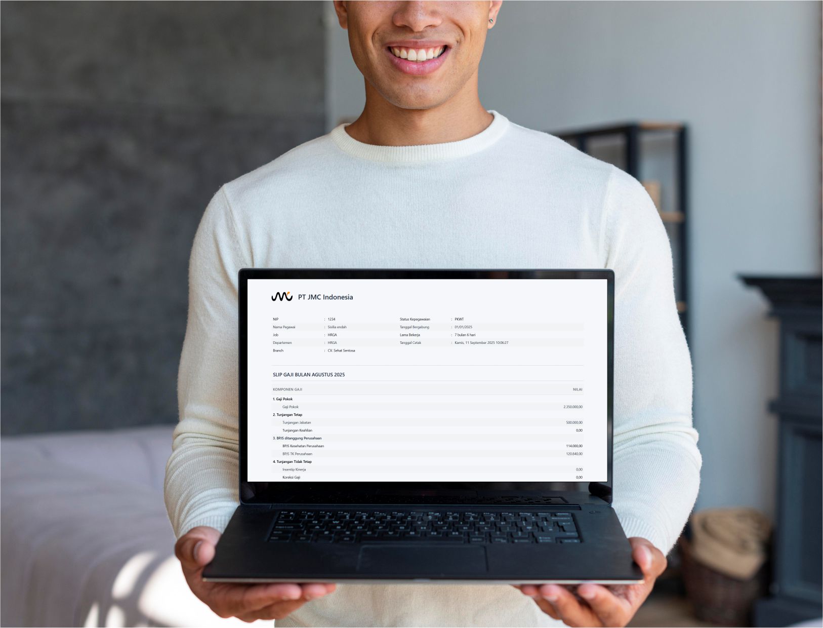 Slip Gaji Digital dengan Aplikasi Payroll - JMC Indonesia