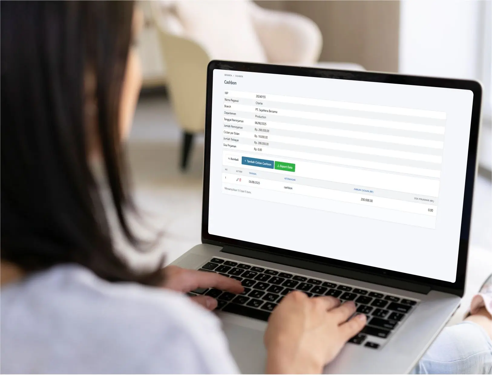 Pengajuan Kasbon dan Fasilitas Tambahan - JMC Indonesia